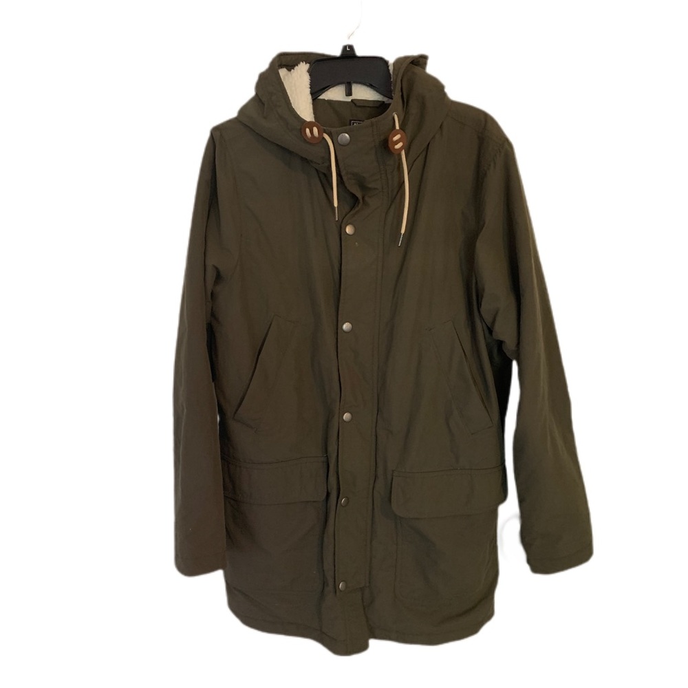 Abercrombie & Fitch Men's Green Long Parka M